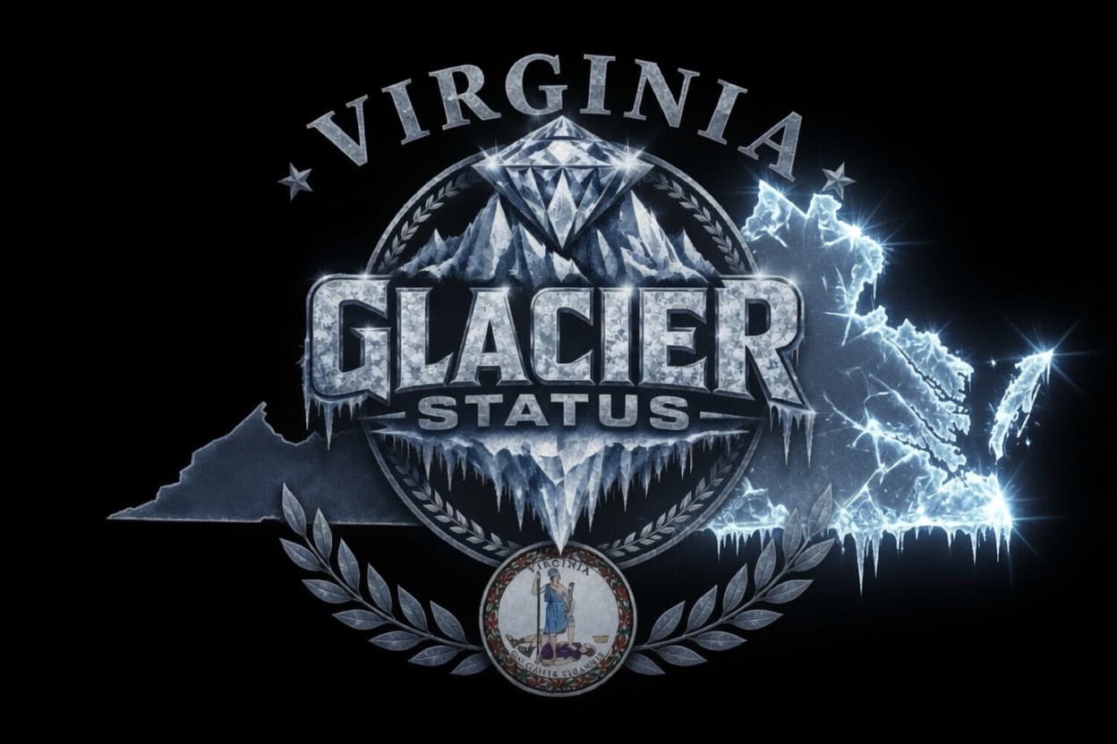 Virginia Glacier Status heritage emblem